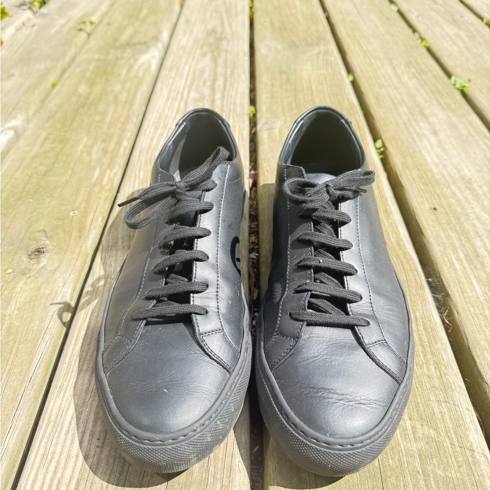 Common Projects Black Leather Sneakers